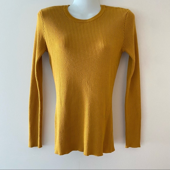 Modcloth Sweaters - ModCloth golden yellow ribbed sweater